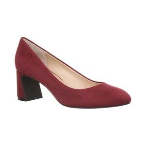 On 34th Toulla Pumps Womens US 11M Rouge Allure Almond Toe Slip On Block Heel